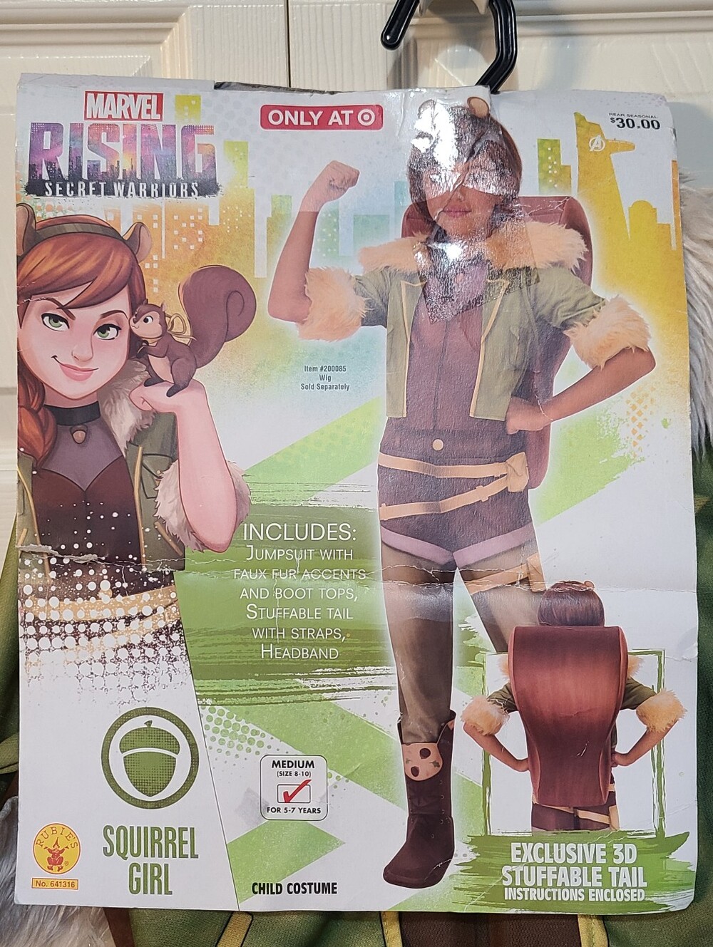 NWT Rubie's Marvel Rising Secret Warriors Squirrel Girl Deluxe Costume Sz Medium